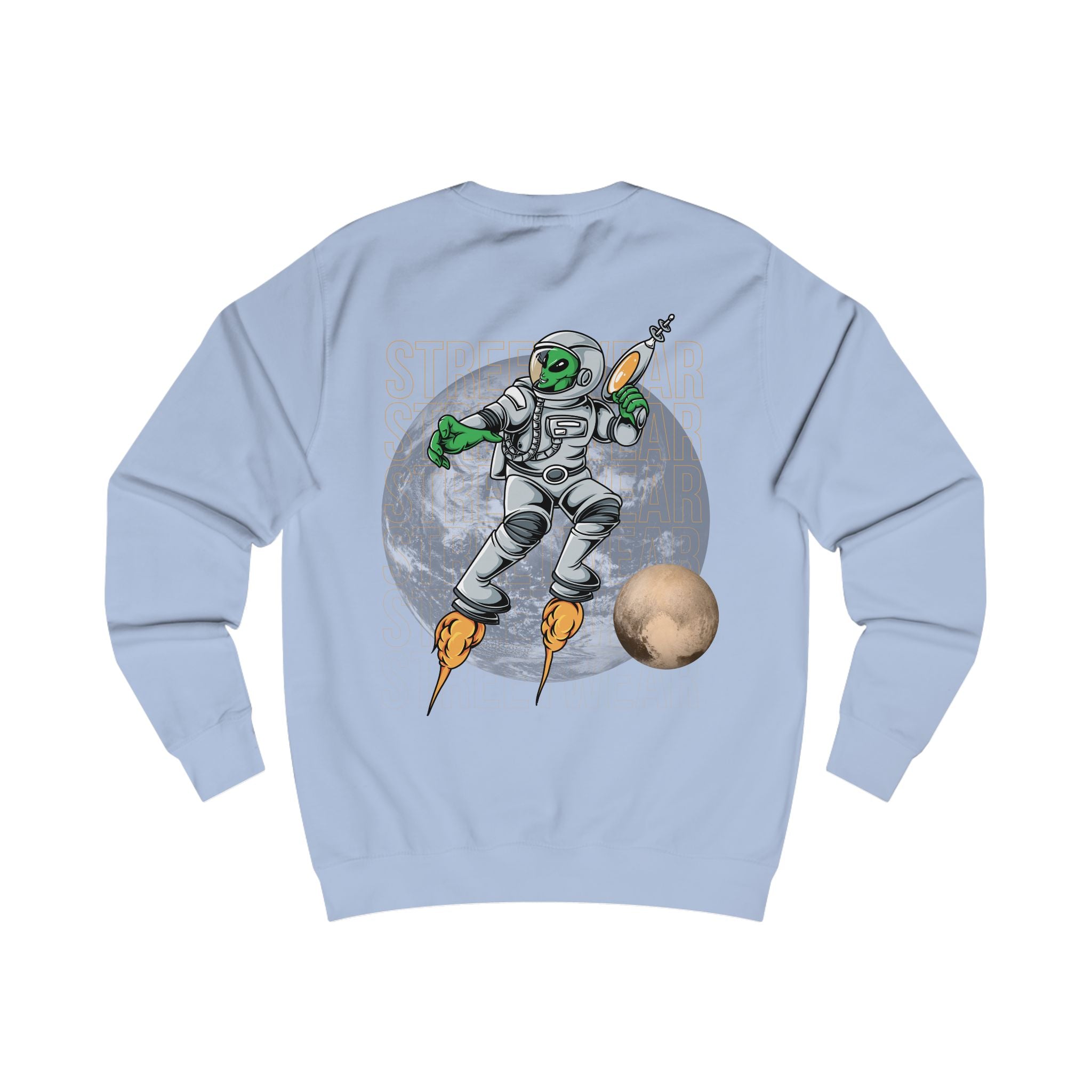 Cosmic Adventure Unisex Sweatshirt, Space Crew, Alien Design