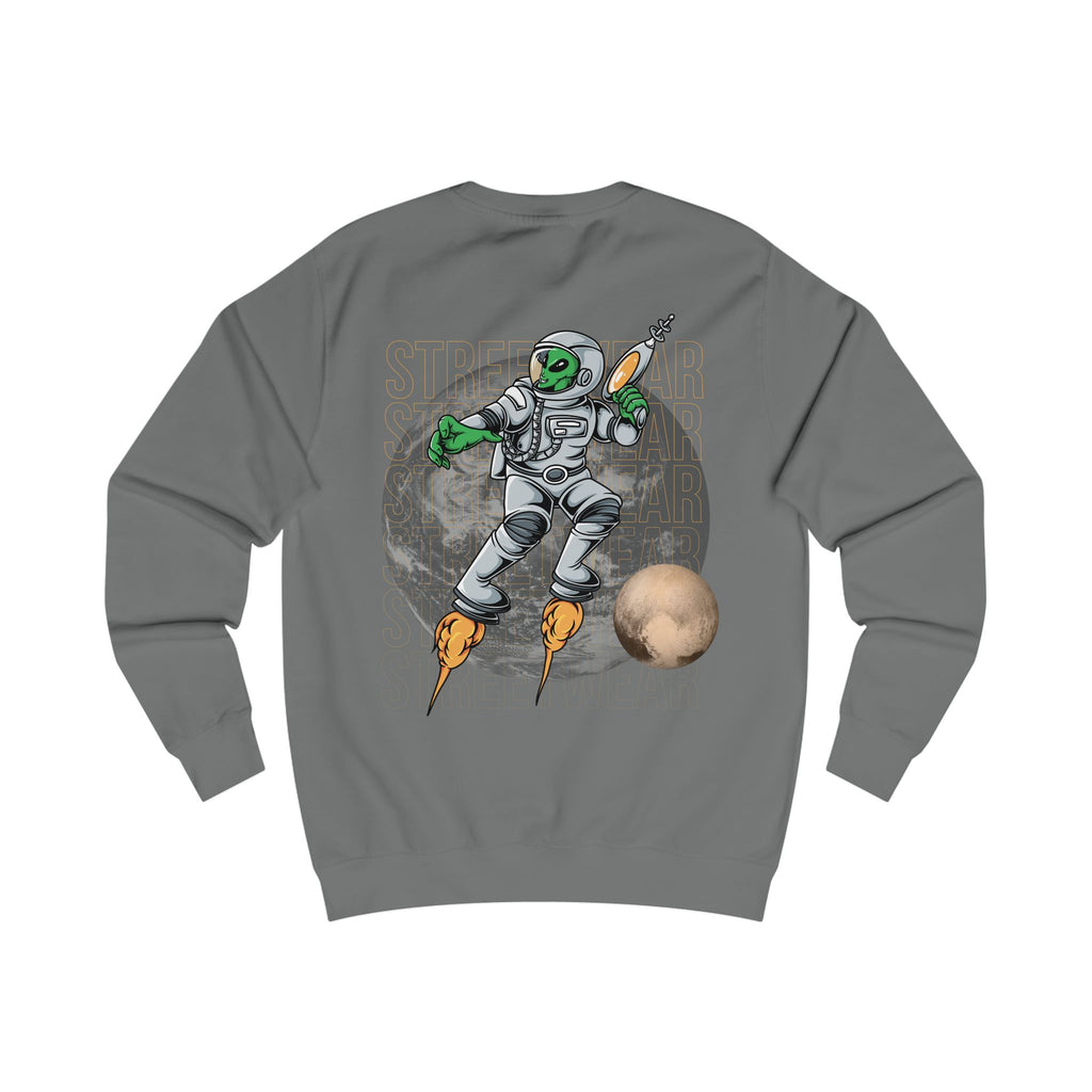 Cosmic Adventure Unisex Sweatshirt, Space Crew, Alien Design